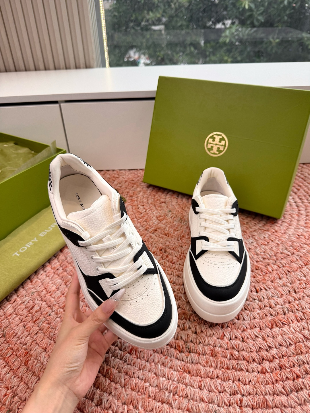 🌾G588顶级品质TORY BURCH 汤丽柏琦直戳小个子心巴的一双鞋！👟被这双厚底鞋美到失语！！💖家人