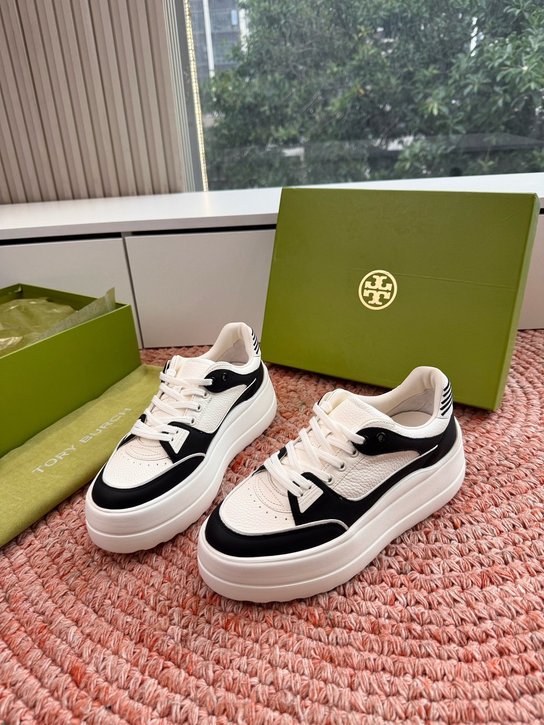 🌾G588顶级品质TORY BURCH 汤丽柏琦直戳小个子心巴的一双鞋！👟被这双厚底鞋美到失语！！💖家人