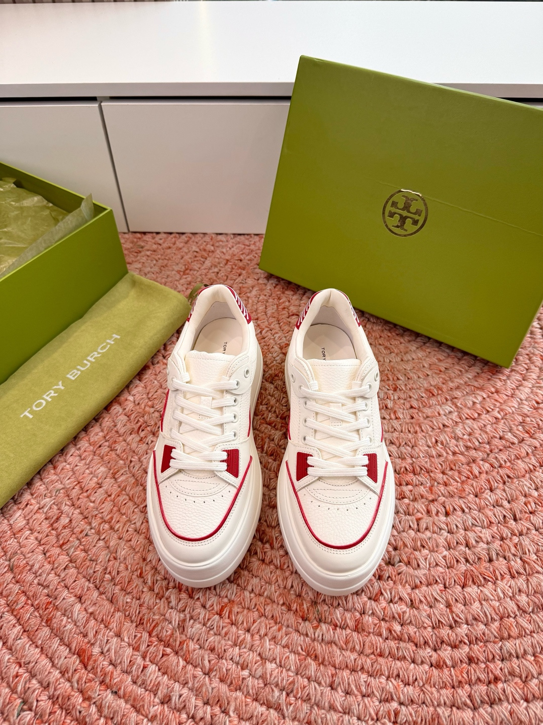 🌾G588顶级品质TORY BURCH 汤丽柏琦直戳小个子心巴的一双鞋！👟被这双厚底鞋美到失语！！💖家人