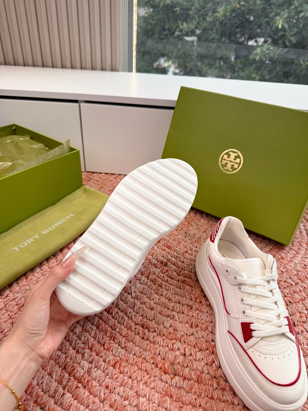 🌾G588顶级品质TORY BURCH 汤丽柏琦直戳小个子心巴的一双鞋！👟被这双厚底鞋美到失语！！💖家人