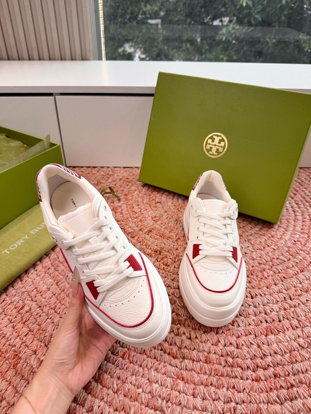 🌾G588顶级品质TORY BURCH 汤丽柏琦直戳小个子心巴的一双鞋！👟被这双厚底鞋美到失语！！💖家人