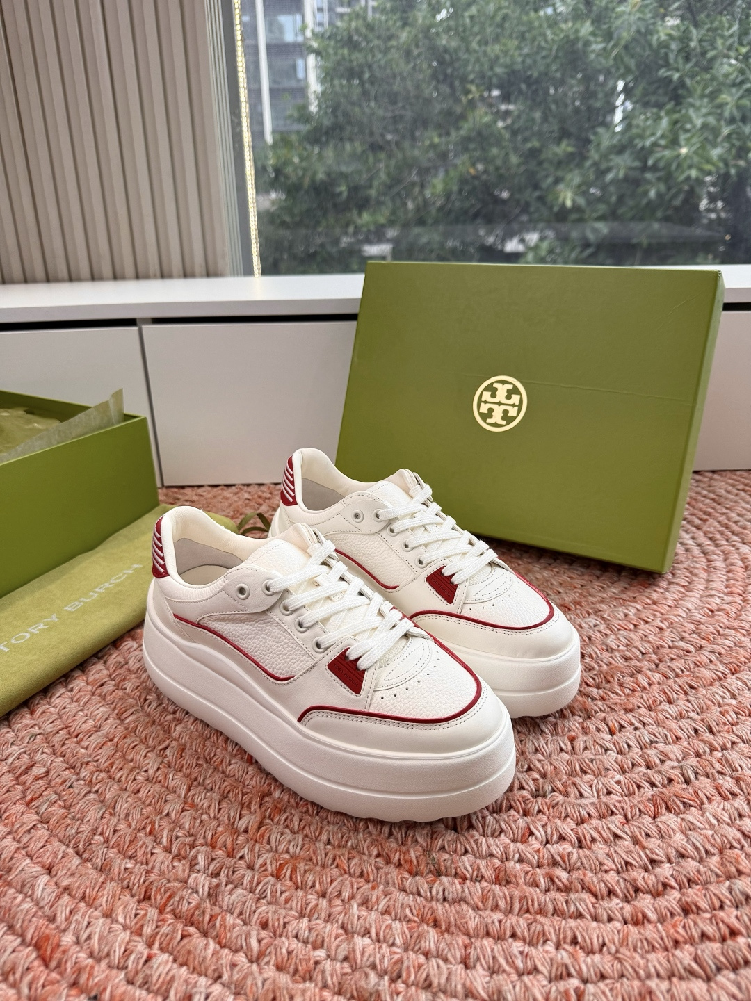 🌾G588顶级品质TORY BURCH 汤丽柏琦直戳小个子心巴的一双鞋！👟被这双厚底鞋美到失语！！💖家人