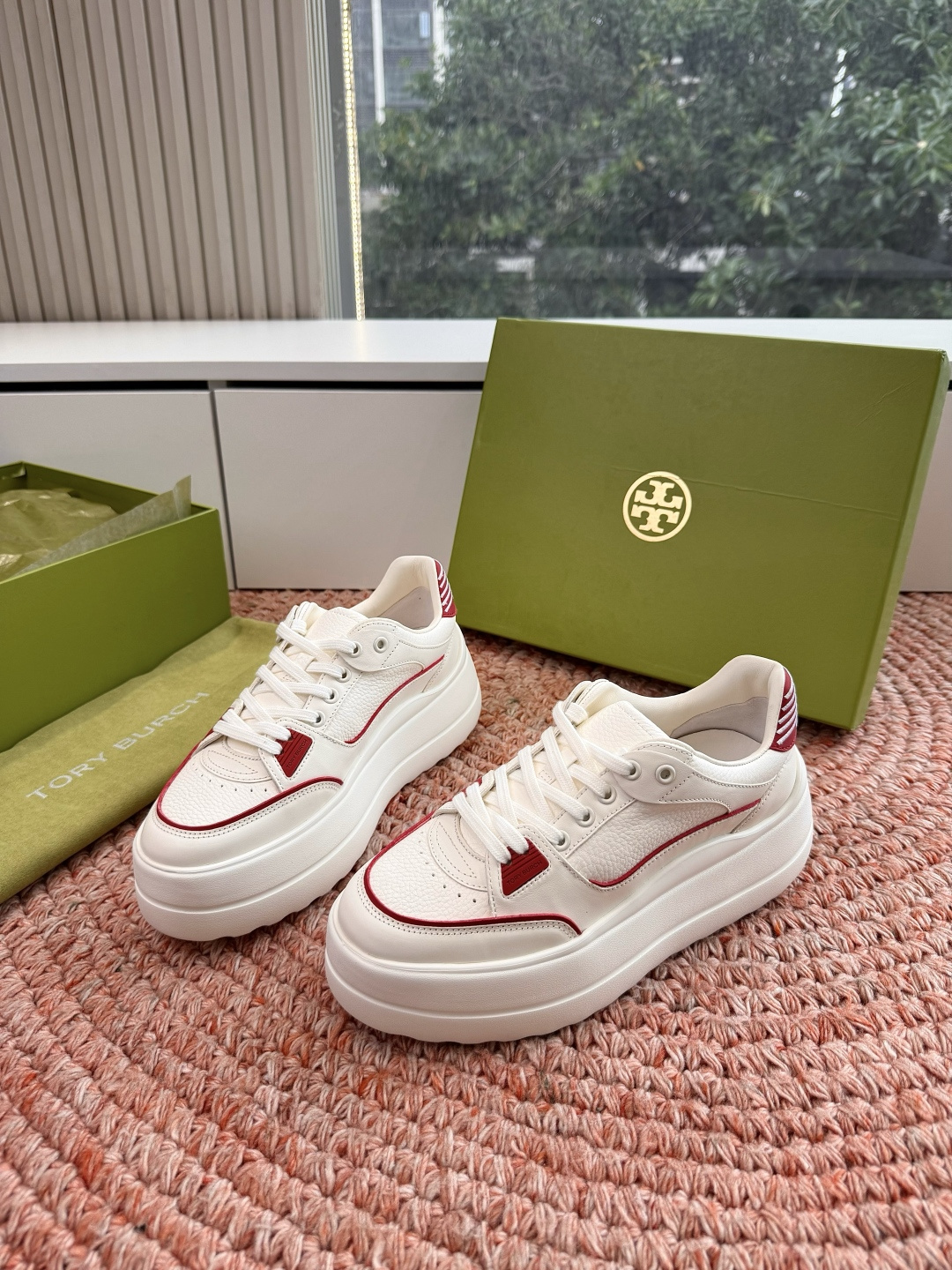 🌾G588顶级品质TORY BURCH 汤丽柏琦直戳小个子心巴的一双鞋！👟被这双厚底鞋美到失语！！💖家人