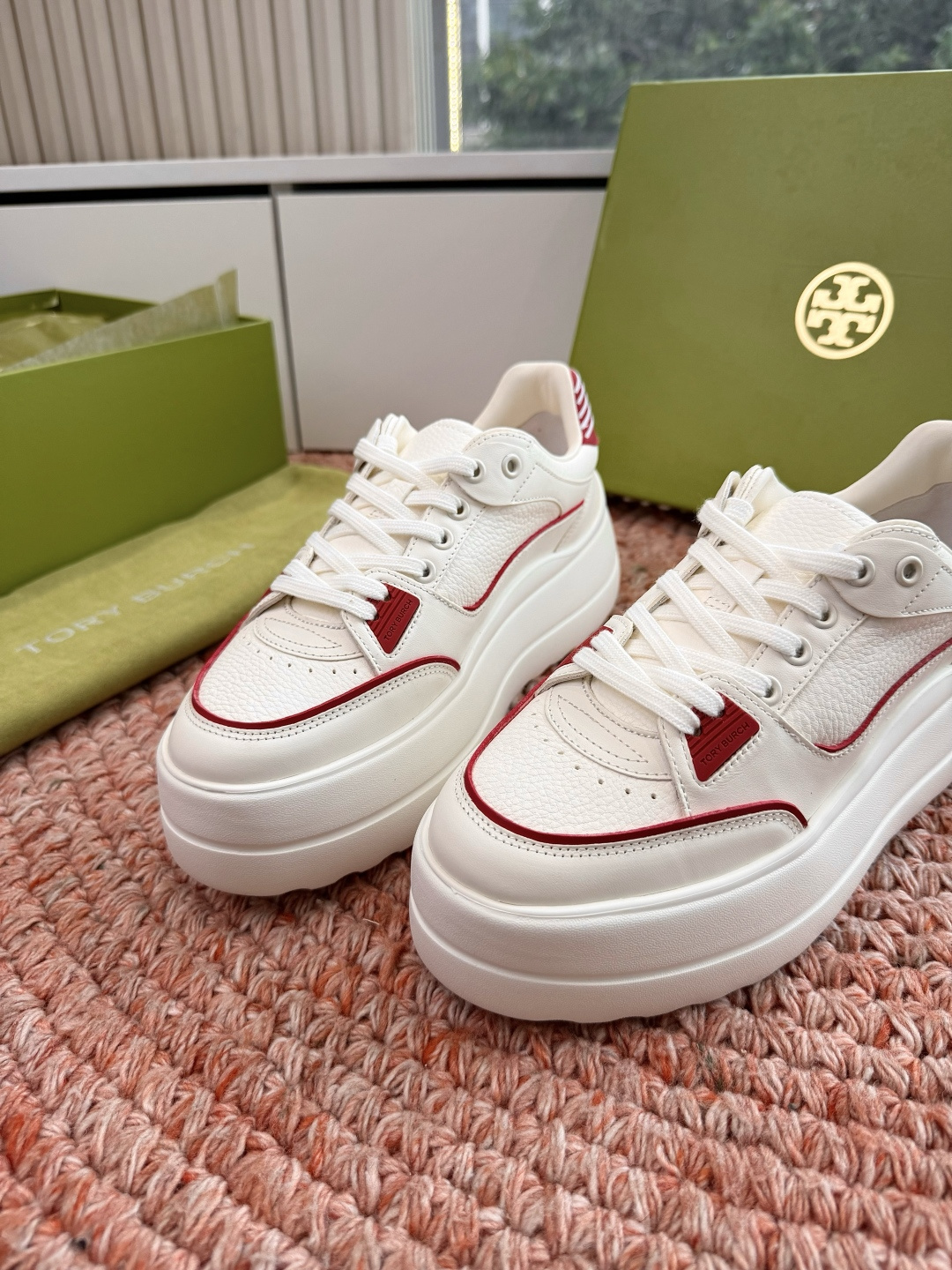 🌾G588顶级品质TORY BURCH 汤丽柏琦直戳小个子心巴的一双鞋！👟被这双厚底鞋美到失语！！💖家人