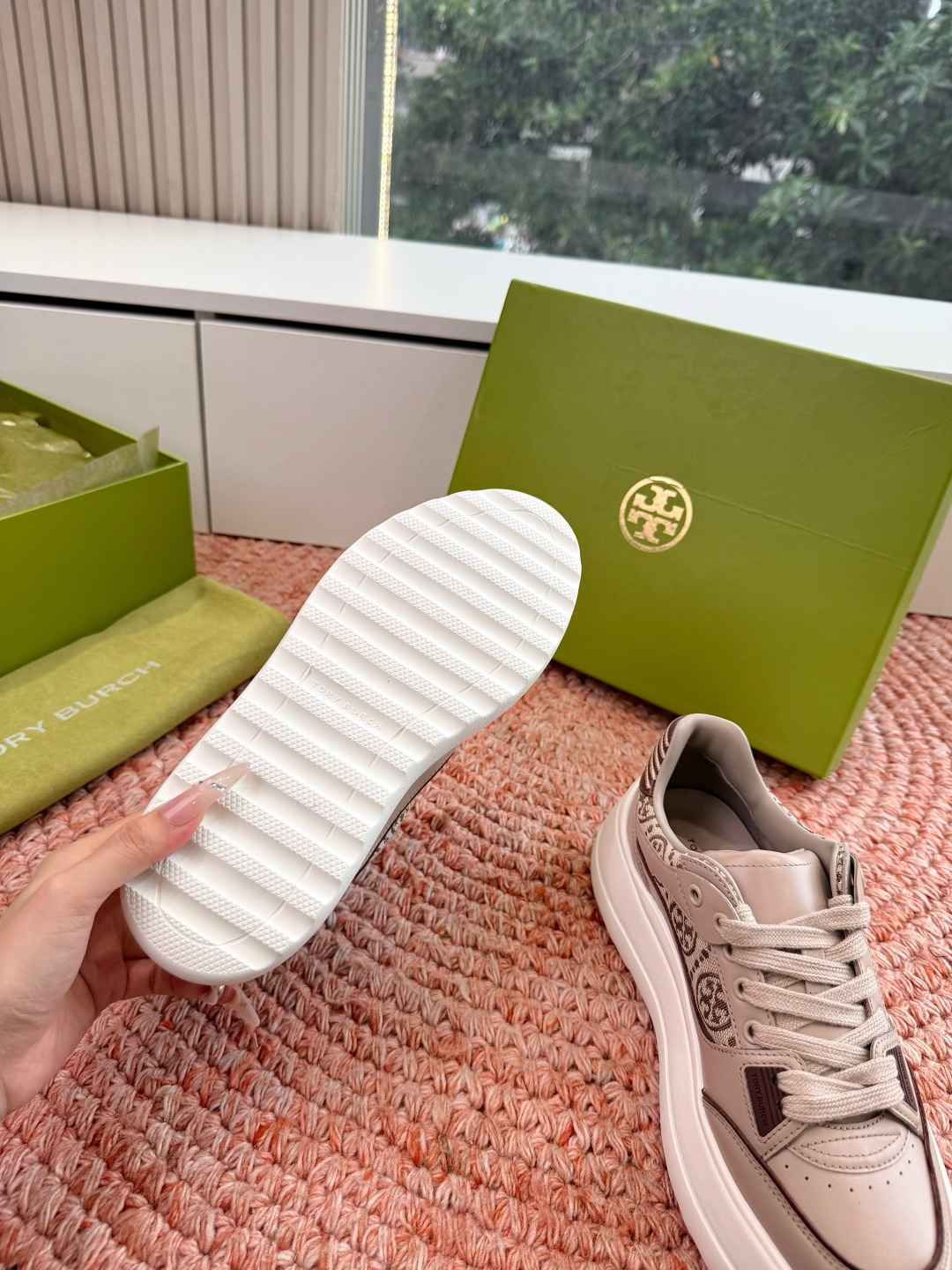 🌾G588顶级品质TORY BURCH 汤丽柏琦直戳小个子心巴的一双鞋！👟被这双厚底鞋美到失语！！💖家人