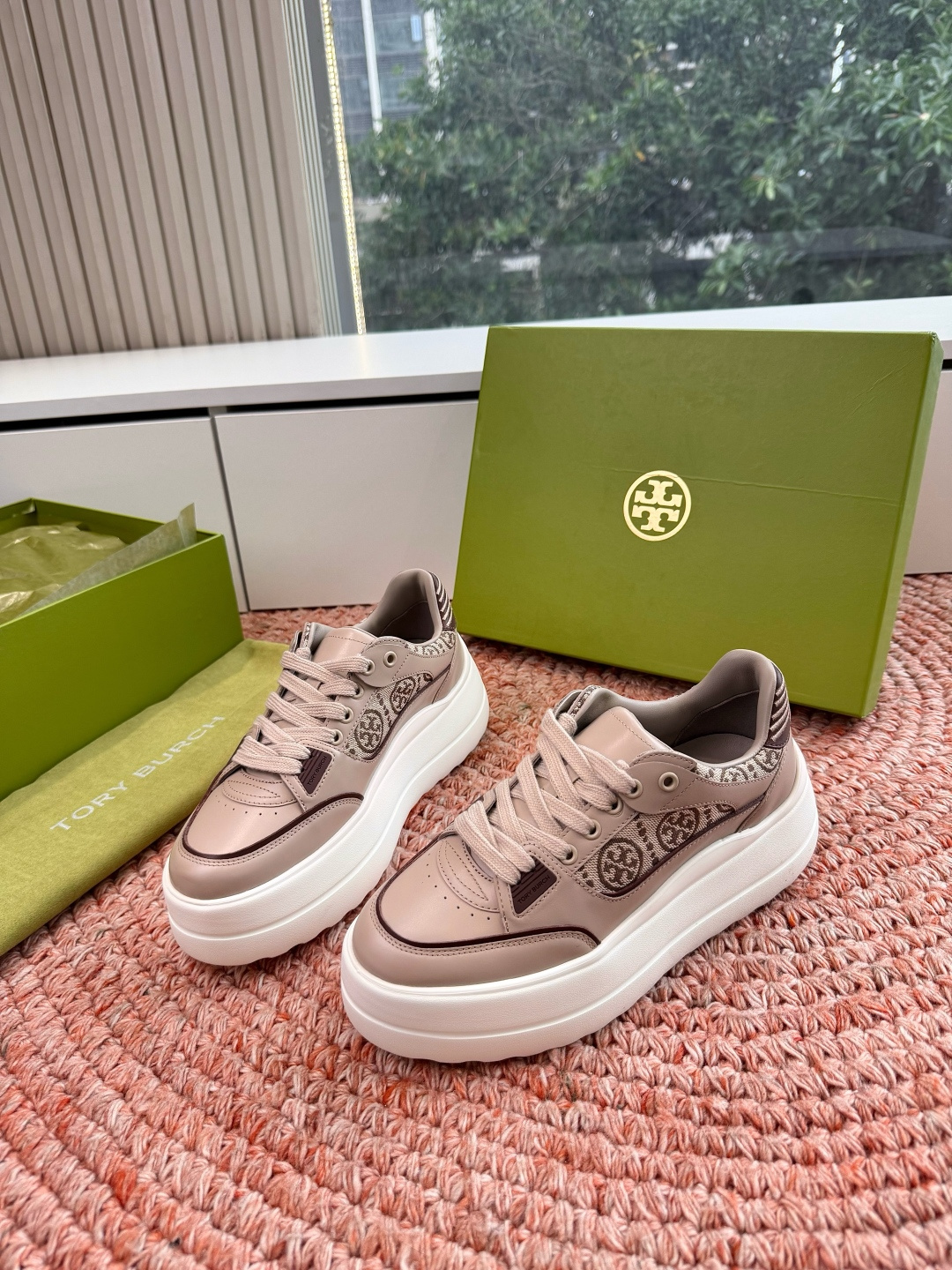 🌾G588顶级品质TORY BURCH 汤丽柏琦直戳小个子心巴的一双鞋！👟被这双厚底鞋美到失语！！💖家人