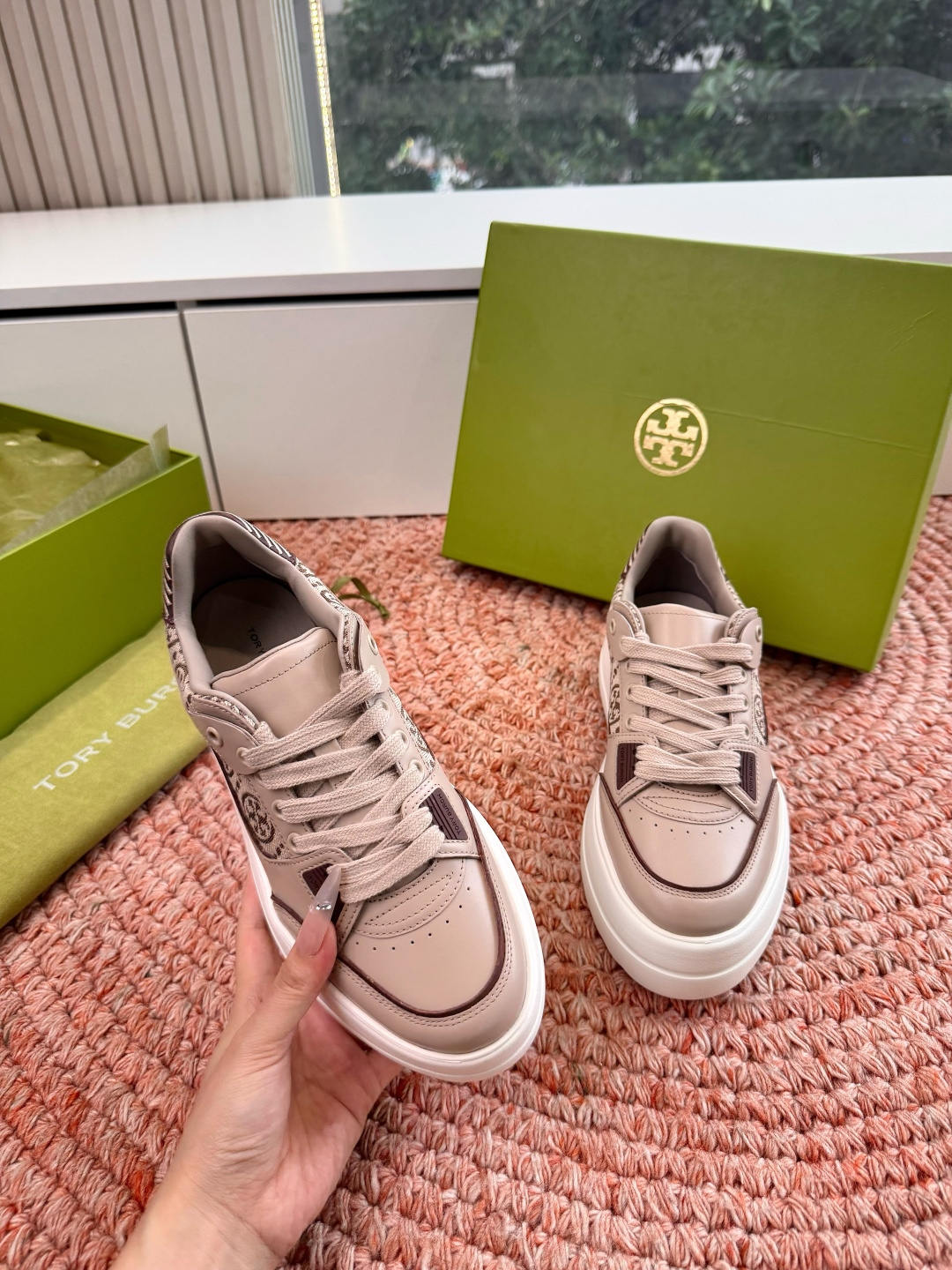 🌾G588顶级品质TORY BURCH 汤丽柏琦直戳小个子心巴的一双鞋！👟被这双厚底鞋美到失语！！💖家人
