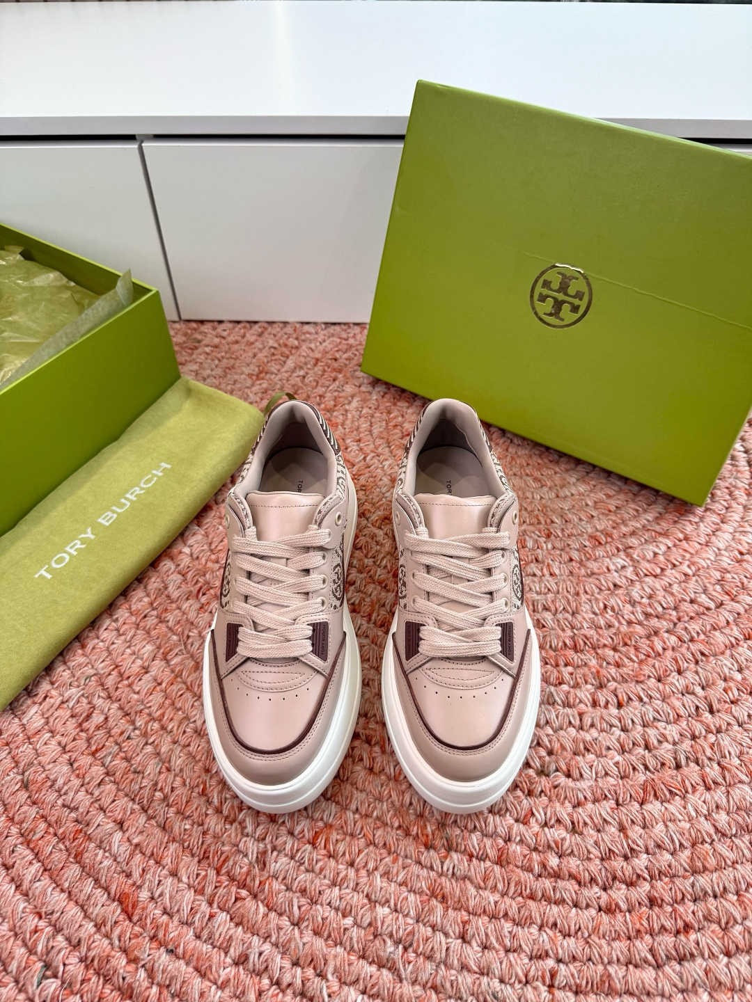 🌾G588顶级品质TORY BURCH 汤丽柏琦直戳小个子心巴的一双鞋！👟被这双厚底鞋美到失语！！💖家人