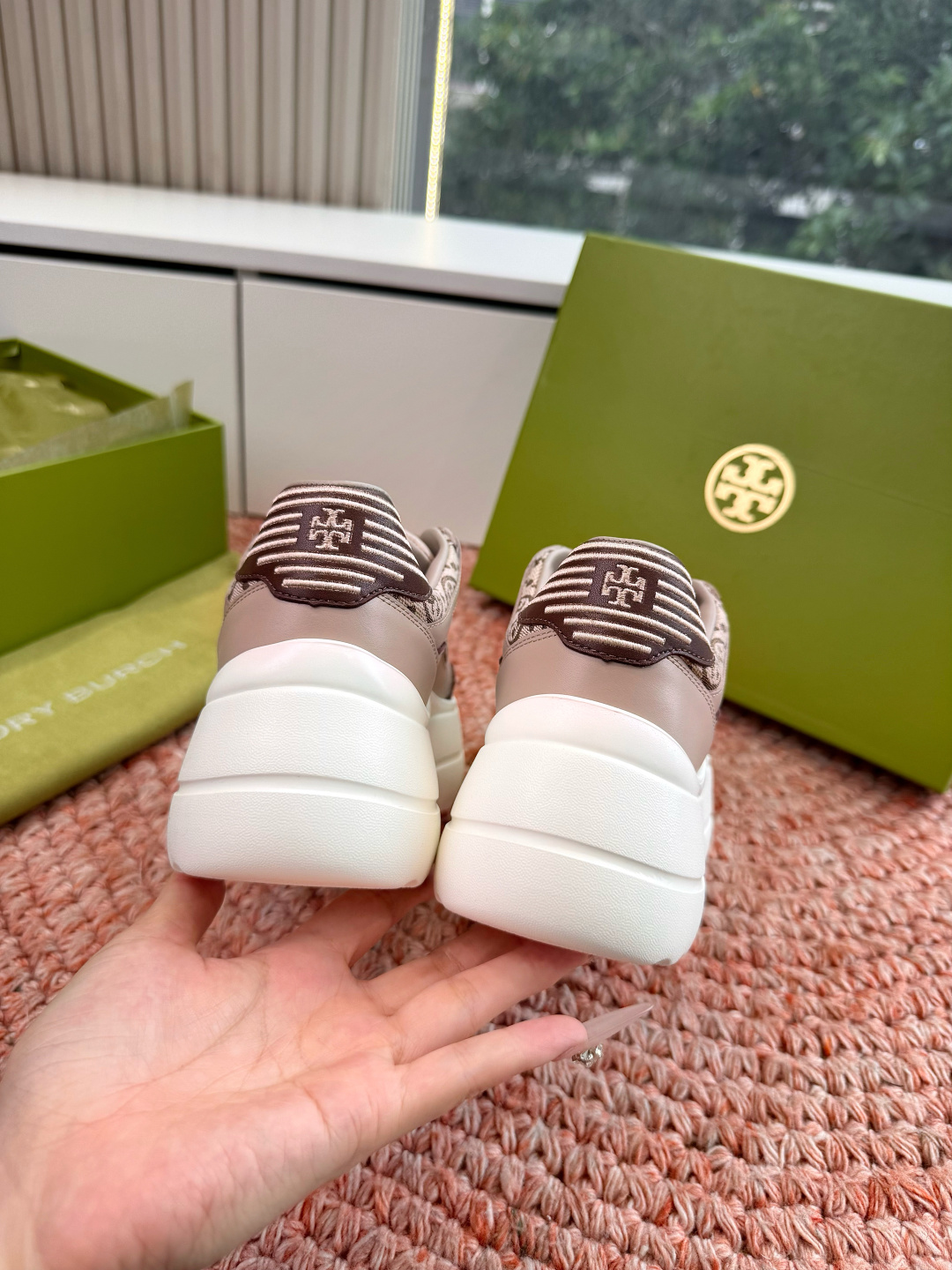 🌾G588顶级品质TORY BURCH 汤丽柏琦直戳小个子心巴的一双鞋！👟被这双厚底鞋美到失语！！💖家人
