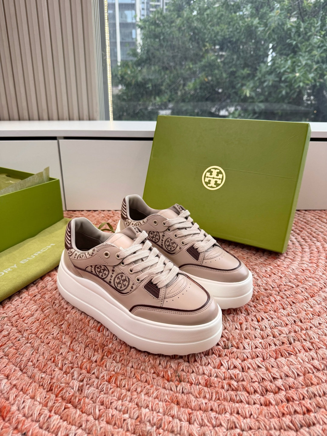 🌾G588顶级品质TORY BURCH 汤丽柏琦直戳小个子心巴的一双鞋！👟被这双厚底鞋美到失语！！💖家人