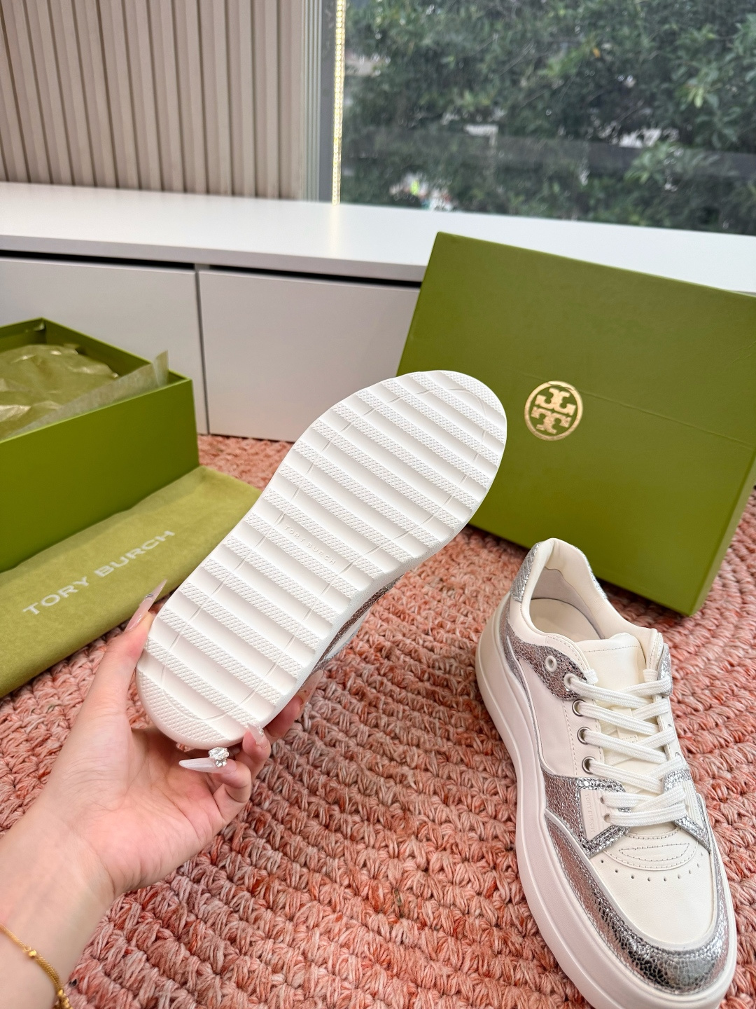 🌾G588顶级品质TORY BURCH 汤丽柏琦直戳小个子心巴的一双鞋！👟被这双厚底鞋美到失语！！💖家人
