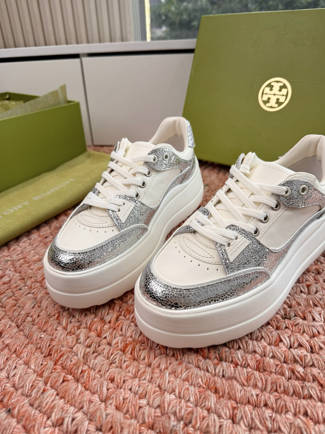 🌾G588顶级品质TORY BURCH 汤丽柏琦直戳小个子心巴的一双鞋！👟被这双厚底鞋美到失语！！💖家人