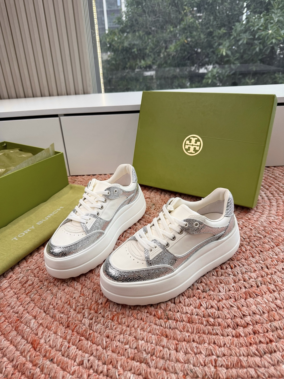 🌾G588顶级品质TORY BURCH 汤丽柏琦直戳小个子心巴的一双鞋！👟被这双厚底鞋美到失语！！💖家人