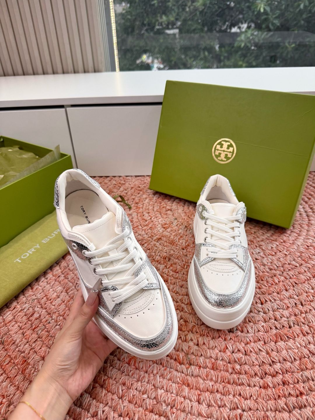 🌾G588顶级品质TORY BURCH 汤丽柏琦直戳小个子心巴的一双鞋！👟被这双厚底鞋美到失语！！💖家人