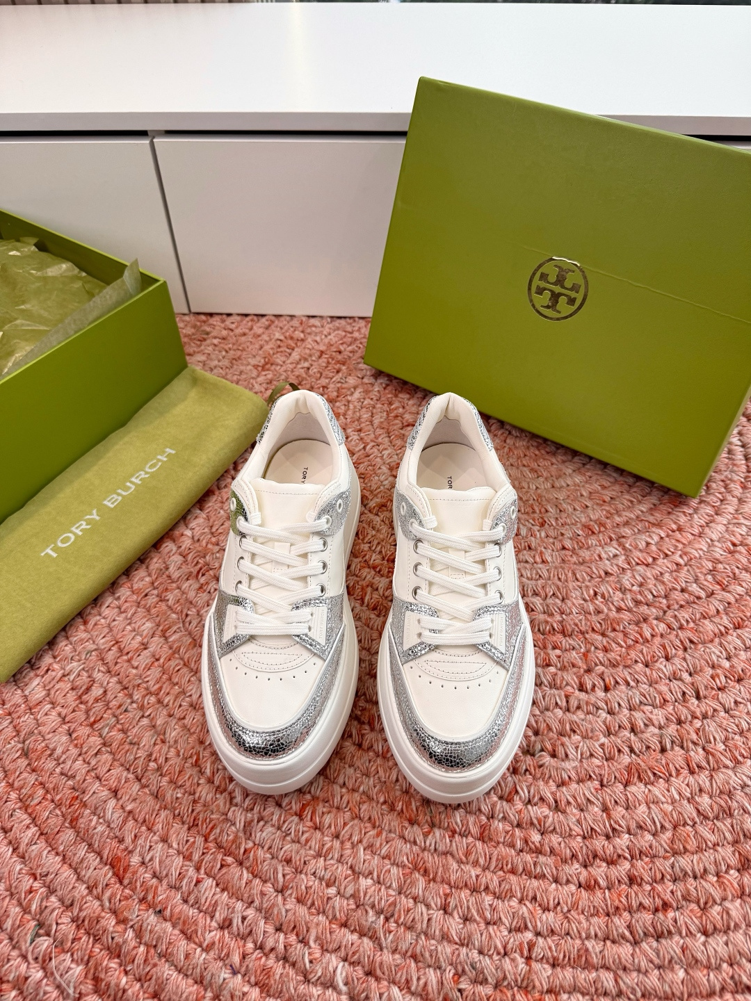 🌾G588顶级品质TORY BURCH 汤丽柏琦直戳小个子心巴的一双鞋！👟被这双厚底鞋美到失语！！💖家人