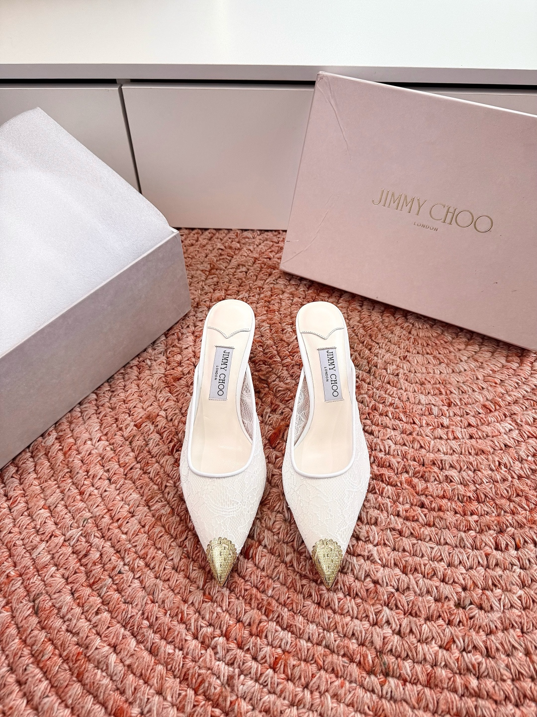 🌾G987Jimmy Choo｜吉米周珍珠尖头高跟凉鞋我们家JC一如既往品质优越 低调不失华丽 性感又不
