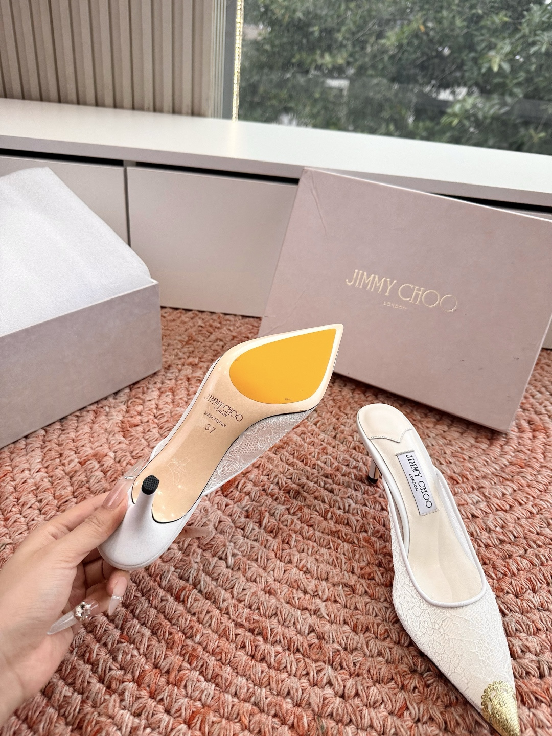 🌾G987Jimmy Choo｜吉米周珍珠尖头高跟凉鞋我们家JC一如既往品质优越 低调不失华丽 性感又不