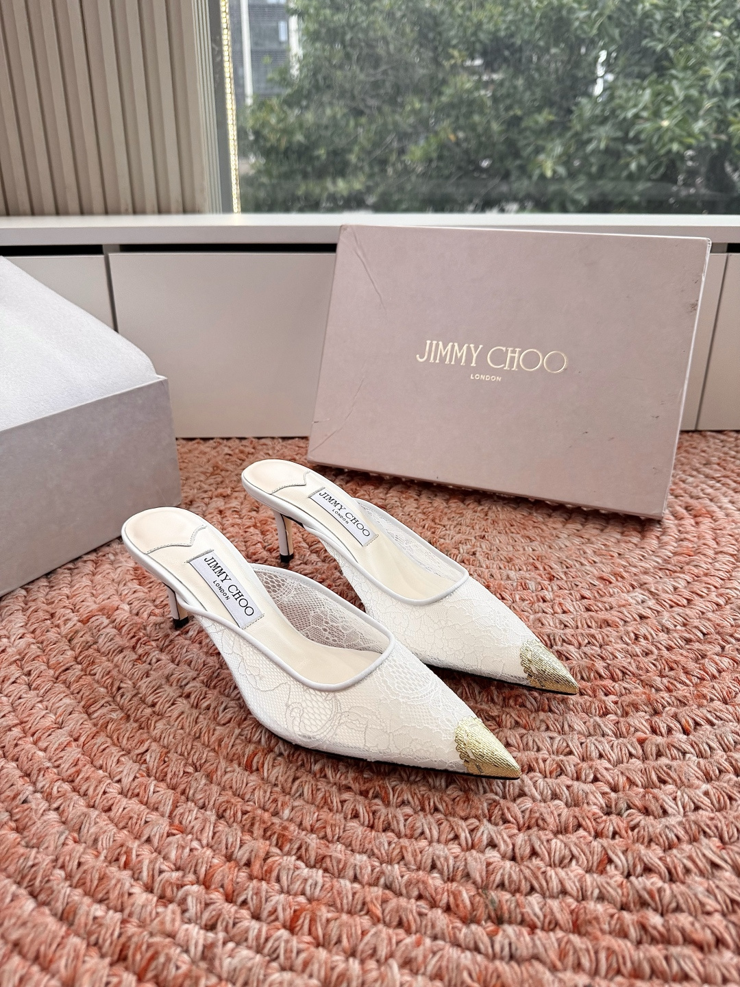 🌾G987Jimmy Choo｜吉米周珍珠尖头高跟凉鞋我们家JC一如既往品质优越 低调不失华丽 性感又不