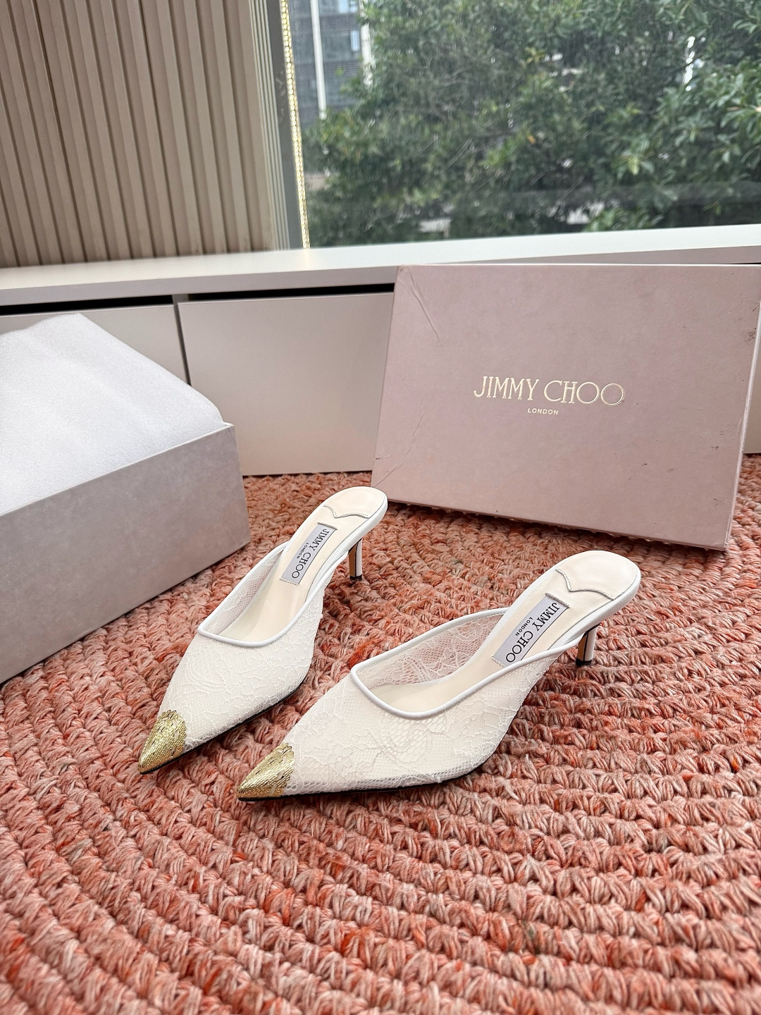 🌾G987Jimmy Choo｜吉米周珍珠尖头高跟凉鞋我们家JC一如既往品质优越 低调不失华丽 性感又不