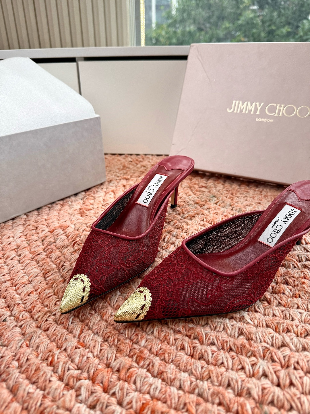 🌾G987Jimmy Choo｜吉米周珍珠尖头高跟凉鞋我们家JC一如既往品质优越 低调不失华丽 性感又不