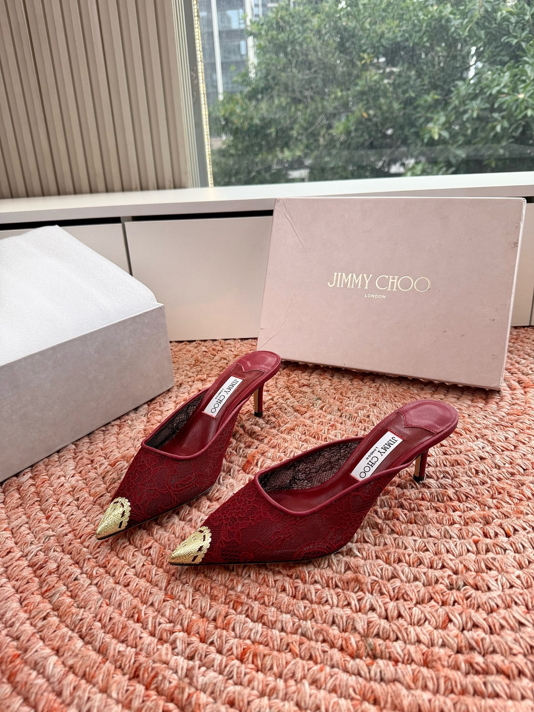 🌾G987Jimmy Choo｜吉米周珍珠尖头高跟凉鞋我们家JC一如既往品质优越 低调不失华丽 性感又不