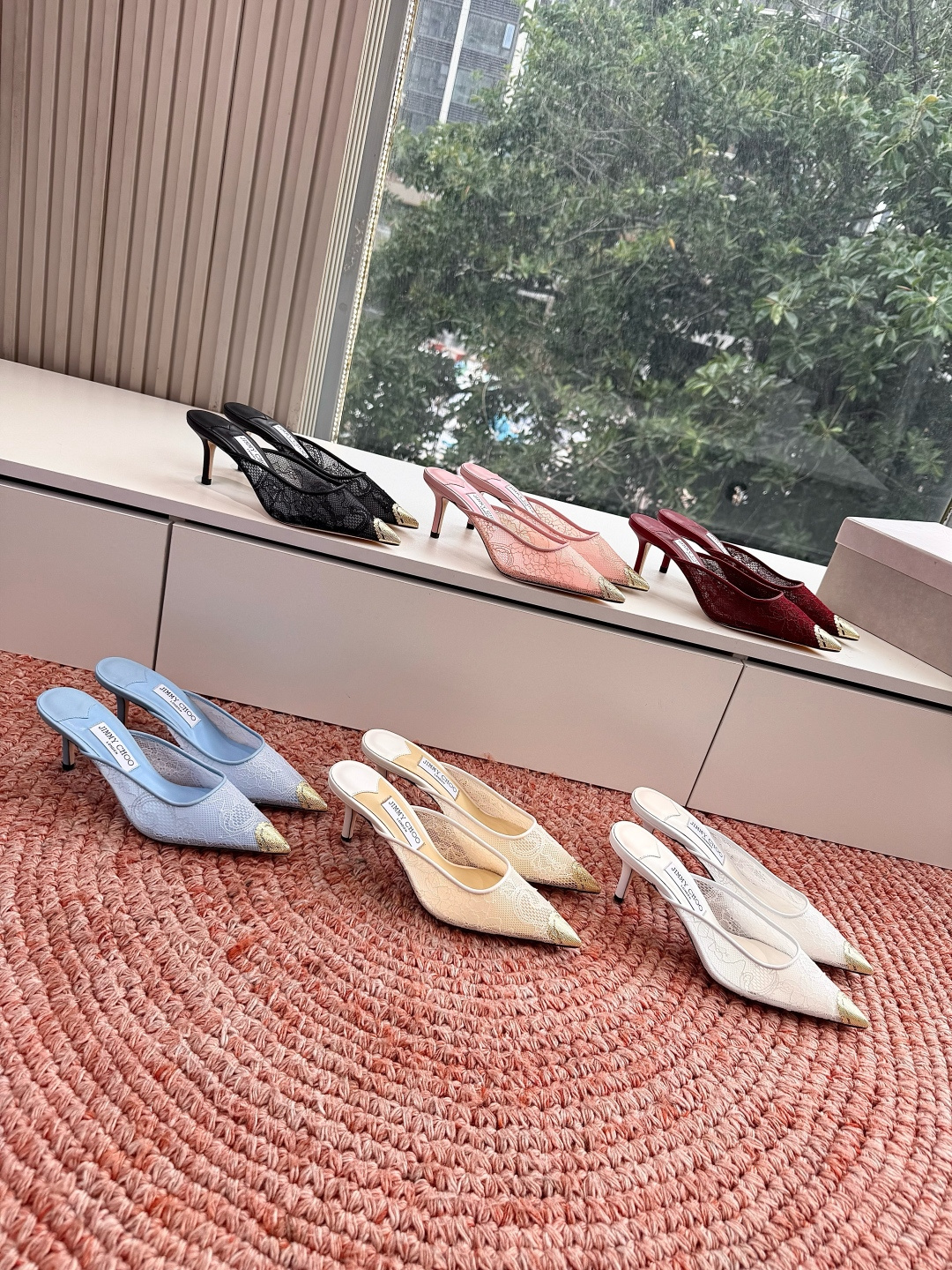 🌾G987Jimmy Choo｜吉米周珍珠尖头高跟凉鞋我们家JC一如既往品质优越 低调不失华丽 性感又不