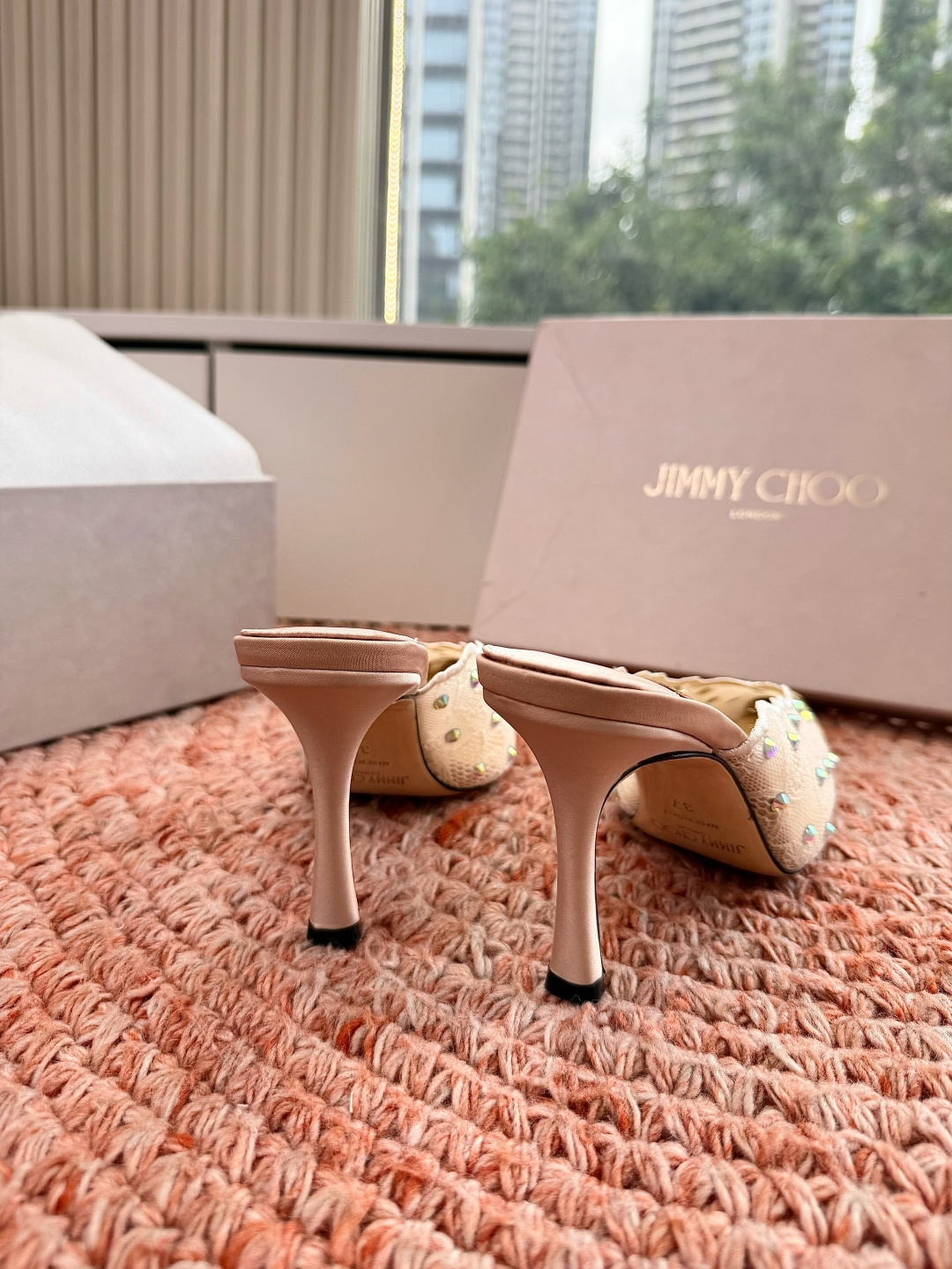 🌾G987Jimmy Choo｜吉米周珍珠尖头高跟凉鞋我们家JC一如既往品质优越 低调不失华丽 性感又不