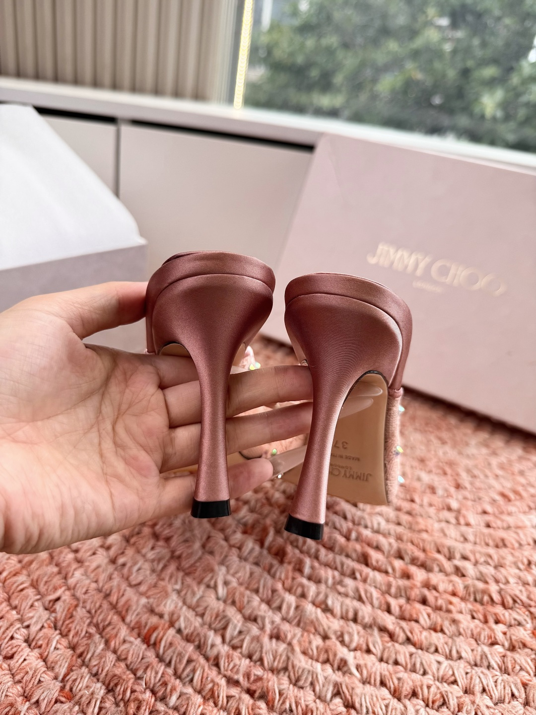 🌾G987Jimmy Choo｜吉米周珍珠尖头高跟凉鞋我们家JC一如既往品质优越 低调不失华丽 性感又不