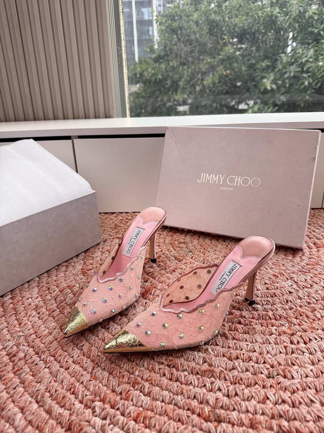 🌾G987Jimmy Choo｜吉米周珍珠尖头高跟凉鞋我们家JC一如既往品质优越 低调不失华丽 性感又不