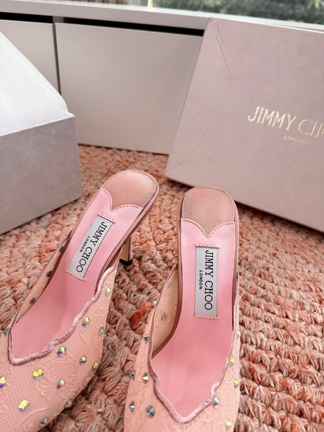 🌾G987Jimmy Choo｜吉米周珍珠尖头高跟凉鞋我们家JC一如既往品质优越 低调不失华丽 性感又不
