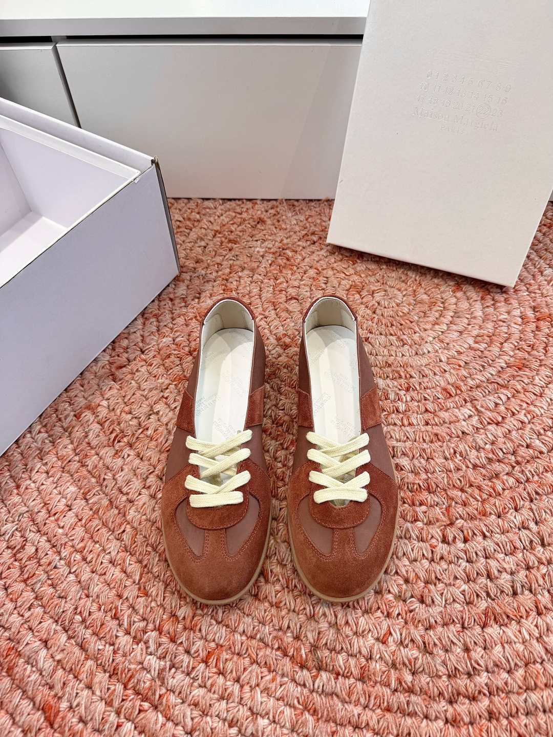 🌾G077顶级Maison Margiel*26ss夏季新款玛丽珍乐福鞋MM6马吉拉·德训鞋 运动鞋复刻