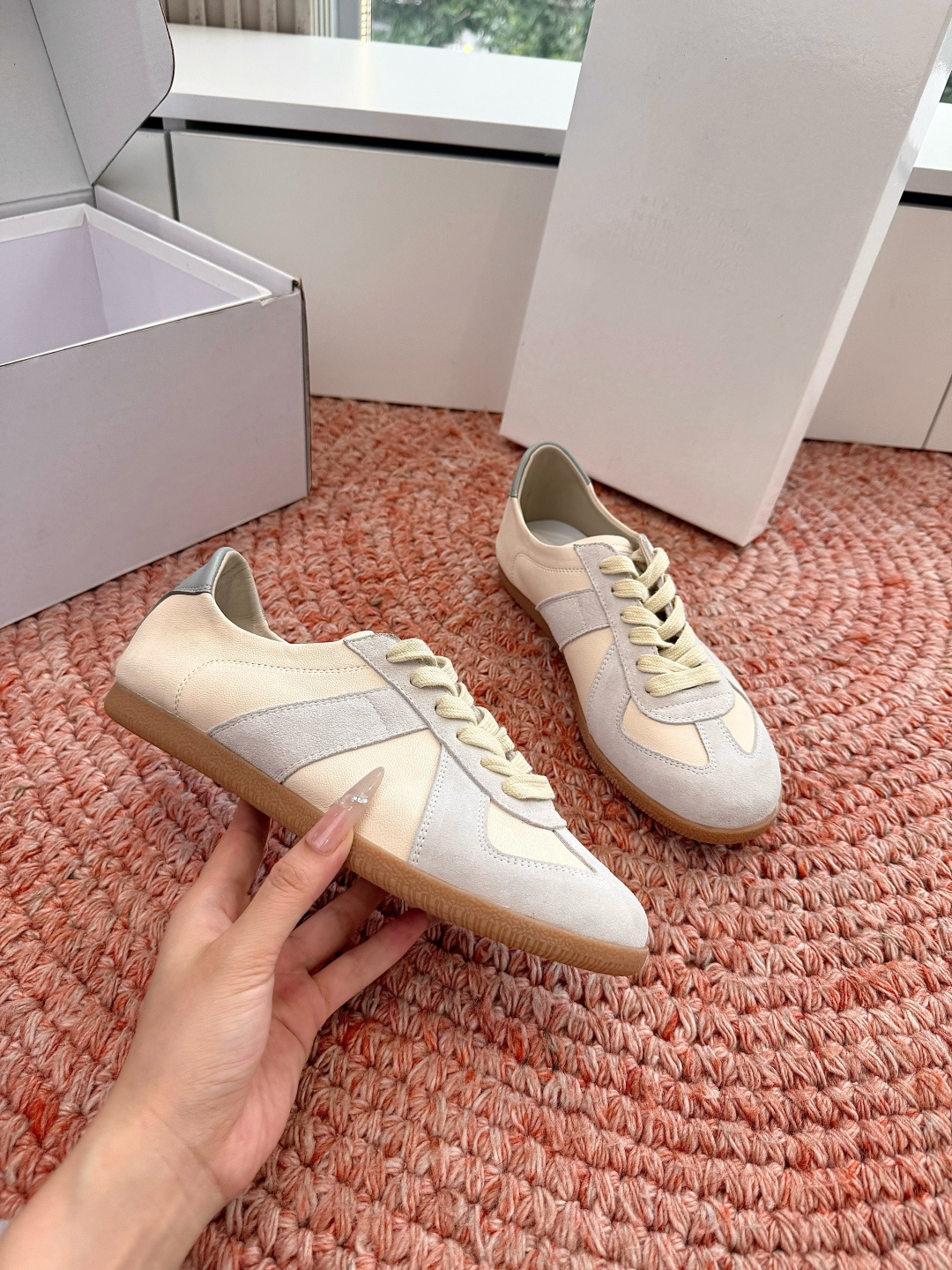 🌾G077顶级Maison Margiel*26ss夏季新款玛丽珍乐福鞋MM6马吉拉·德训鞋 运动鞋复刻