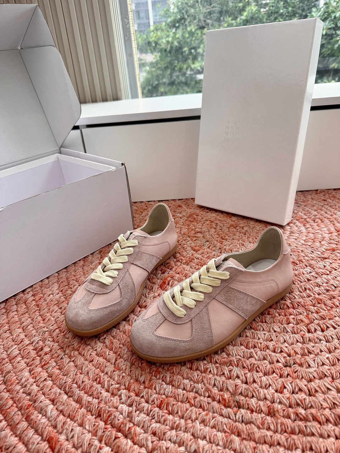 🌾G077顶级Maison Margiel*26ss夏季新款玛丽珍乐福鞋MM6马吉拉·德训鞋 运动鞋复刻