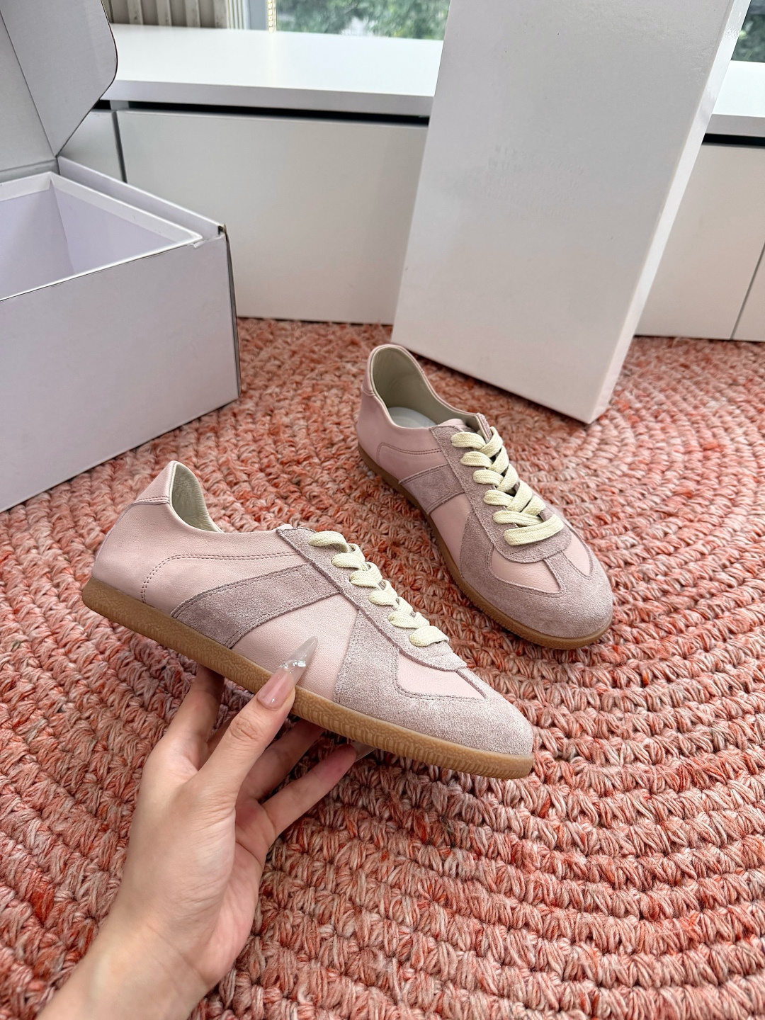 🌾G077顶级Maison Margiel*26ss夏季新款玛丽珍乐福鞋MM6马吉拉·德训鞋 运动鞋复刻