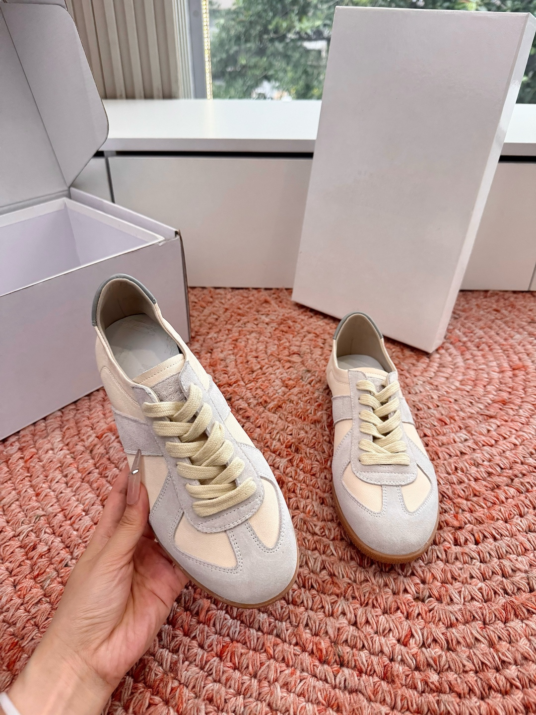 🌾G077顶级Maison Margiel*26ss夏季新款玛丽珍乐福鞋MM6马吉拉·德训鞋 运动鞋复刻