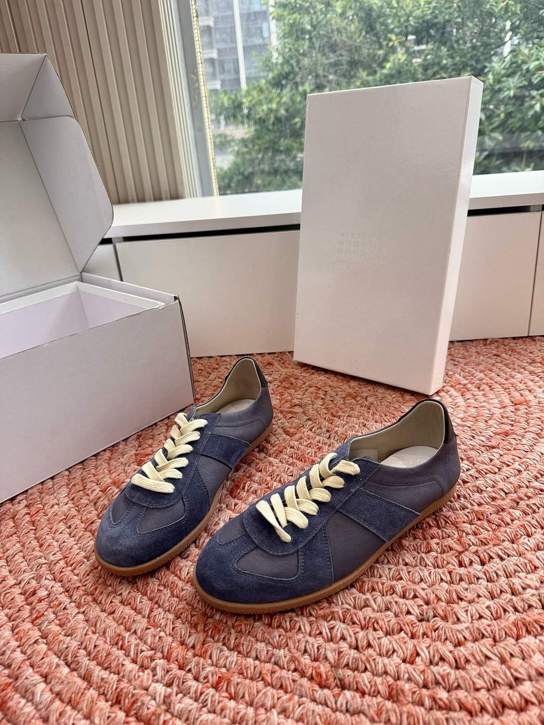 🌾G077顶级Maison Margiel*26ss夏季新款玛丽珍乐福鞋MM6马吉拉·德训鞋 运动鞋复刻