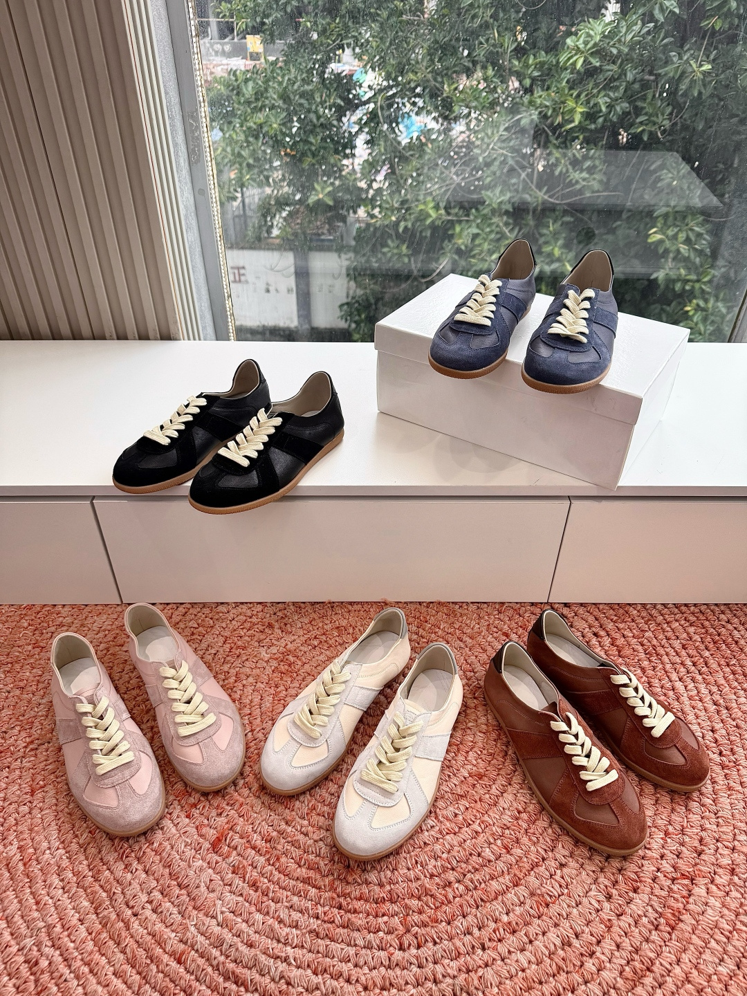 🌾G077顶级Maison Margiel*26ss夏季新款玛丽珍乐福鞋MM6马吉拉·德训鞋 运动鞋复刻