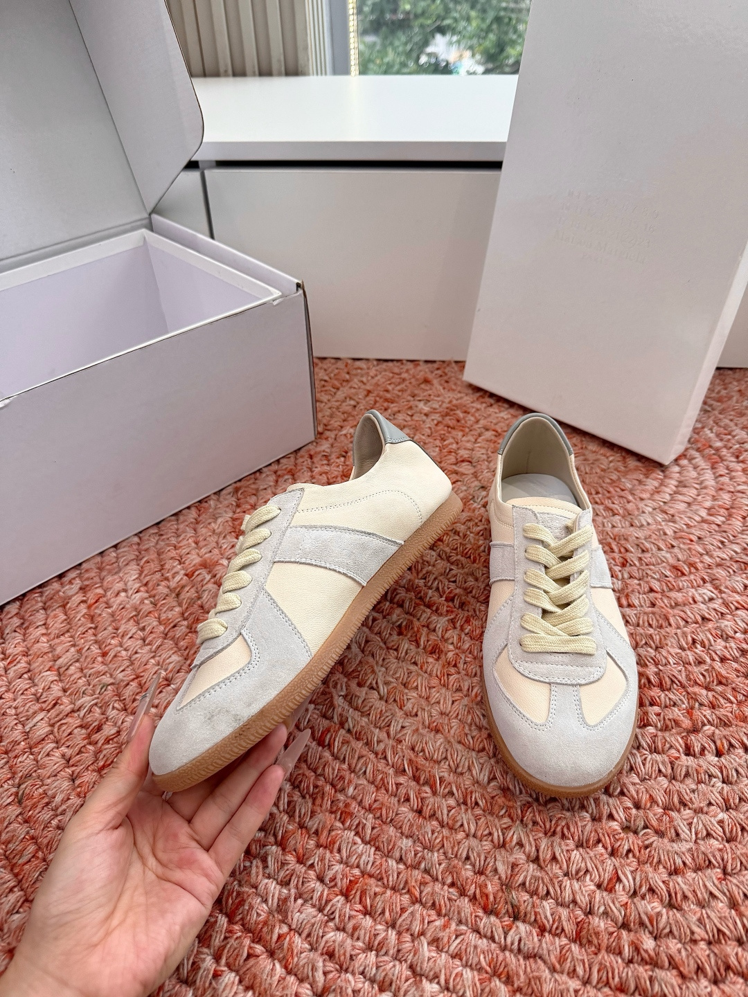 🌾G077顶级Maison Margiel*26ss夏季新款玛丽珍乐福鞋MM6马吉拉·德训鞋 运动鞋复刻