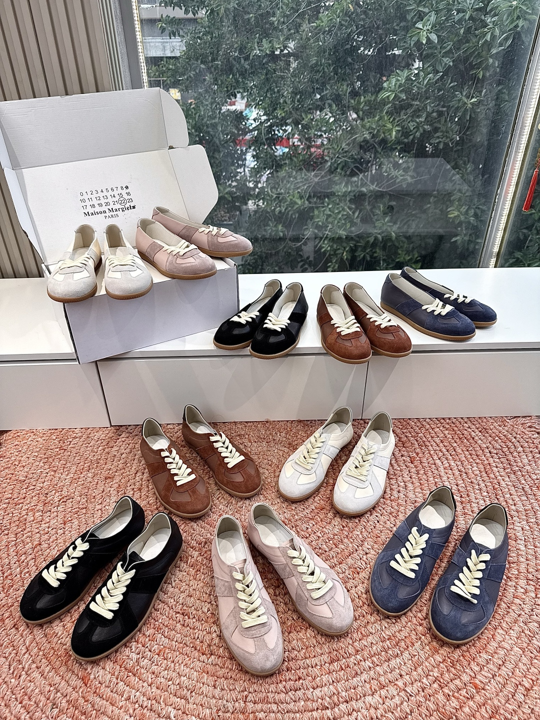 🌾G077顶级Maison Margiel*26ss夏季新款玛丽珍乐福鞋MM6马吉拉·德训鞋 运动鞋复刻