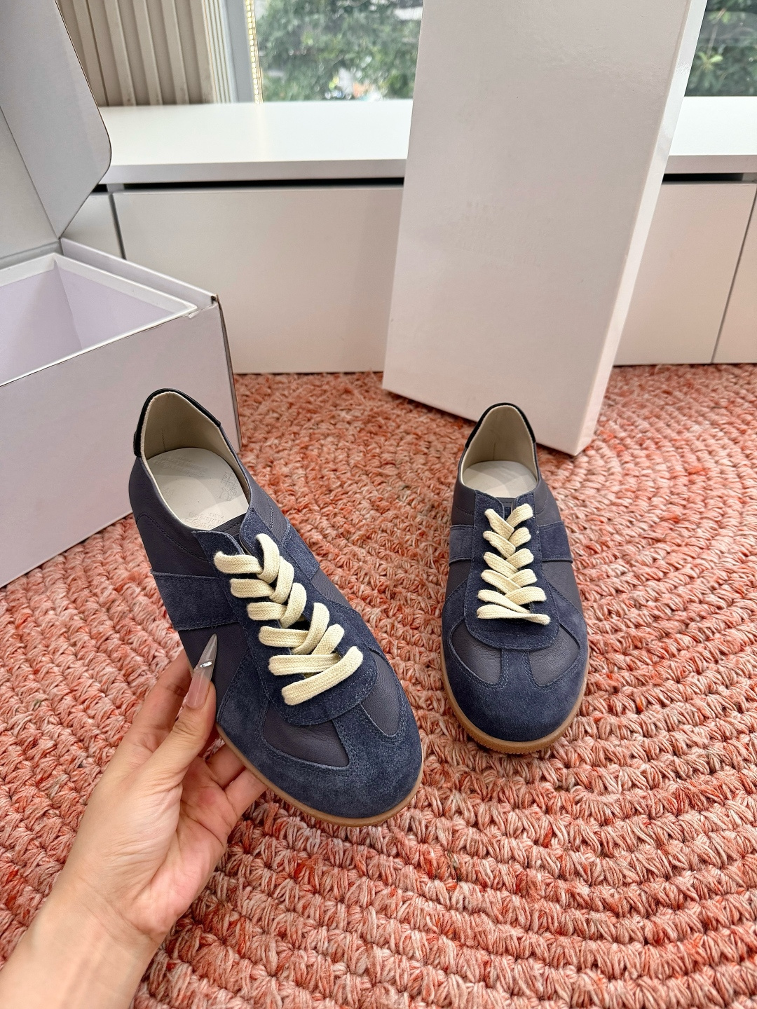 🌾G077顶级Maison Margiel*26ss夏季新款玛丽珍乐福鞋MM6马吉拉·德训鞋 运动鞋复刻