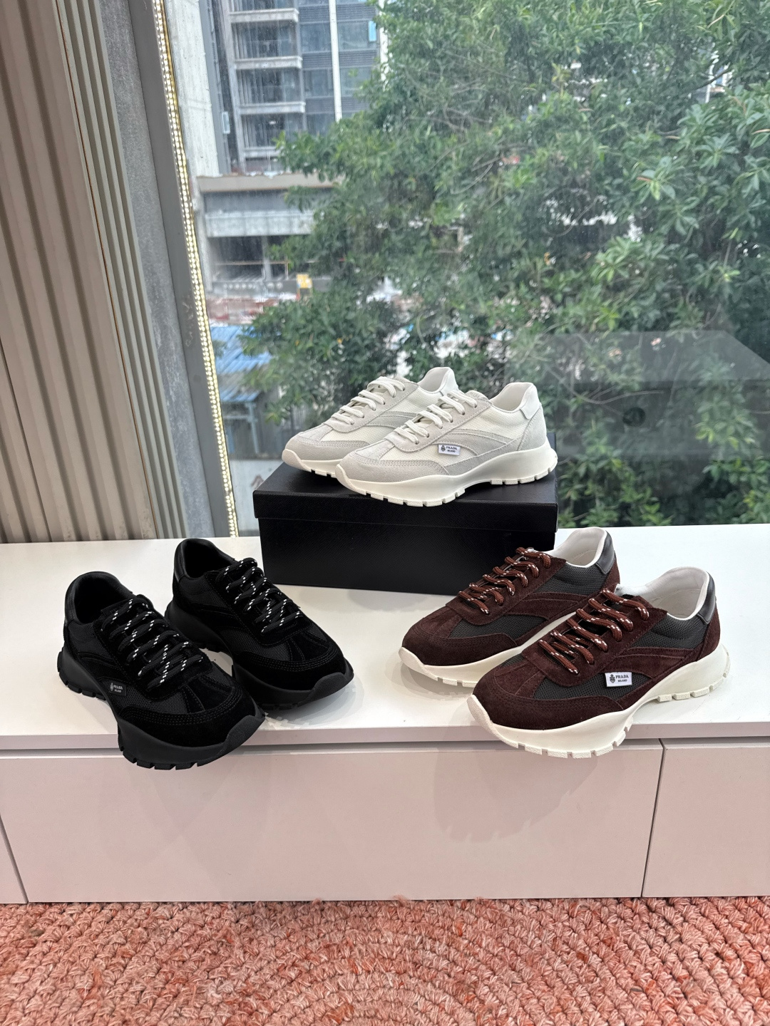 🌾男➕20[微笑]G011新色系最高版 Prada普拉达情侣款 厚底 休闲运动鞋 这款运动鞋延续经久不衰
