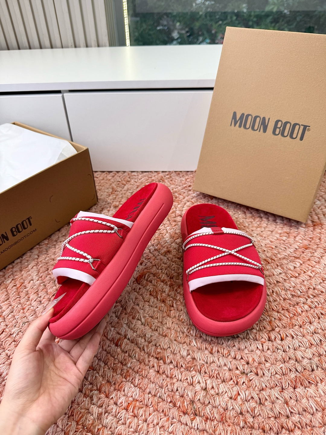 🌾G275顶级品质MOoNBOOT 高奢夏季新款凉鞋 厚底增高气质沙滩凉鞋 原版购入开发 。无法抗拒的精