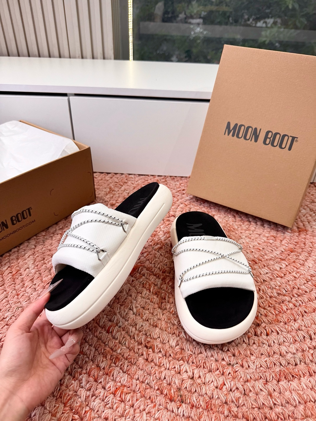 🌾G275顶级品质MOoNBOOT 高奢夏季新款凉鞋 厚底增高气质沙滩凉鞋 原版购入开发 。无法抗拒的精