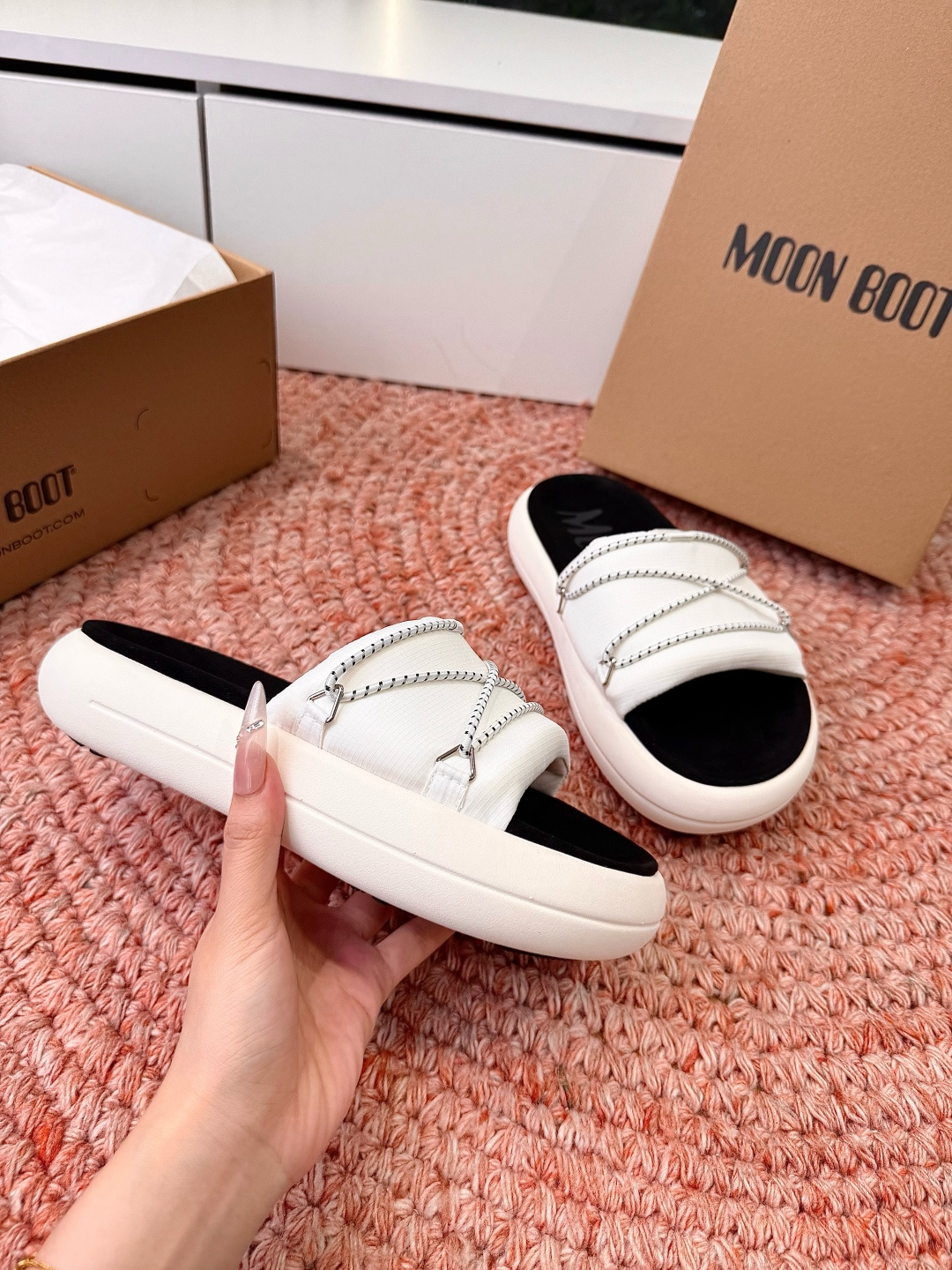 🌾G275顶级品质MOoNBOOT 高奢夏季新款凉鞋 厚底增高气质沙滩凉鞋 原版购入开发 。无法抗拒的精