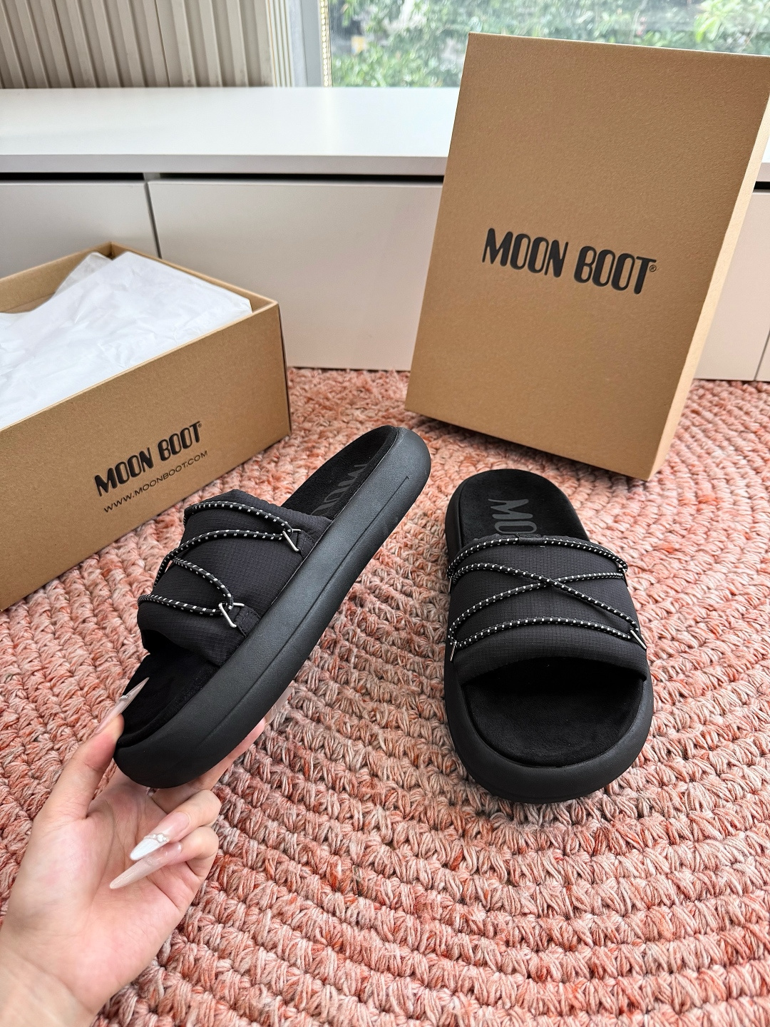 🌾G275顶级品质MOoNBOOT 高奢夏季新款凉鞋 厚底增高气质沙滩凉鞋 原版购入开发 。无法抗拒的精