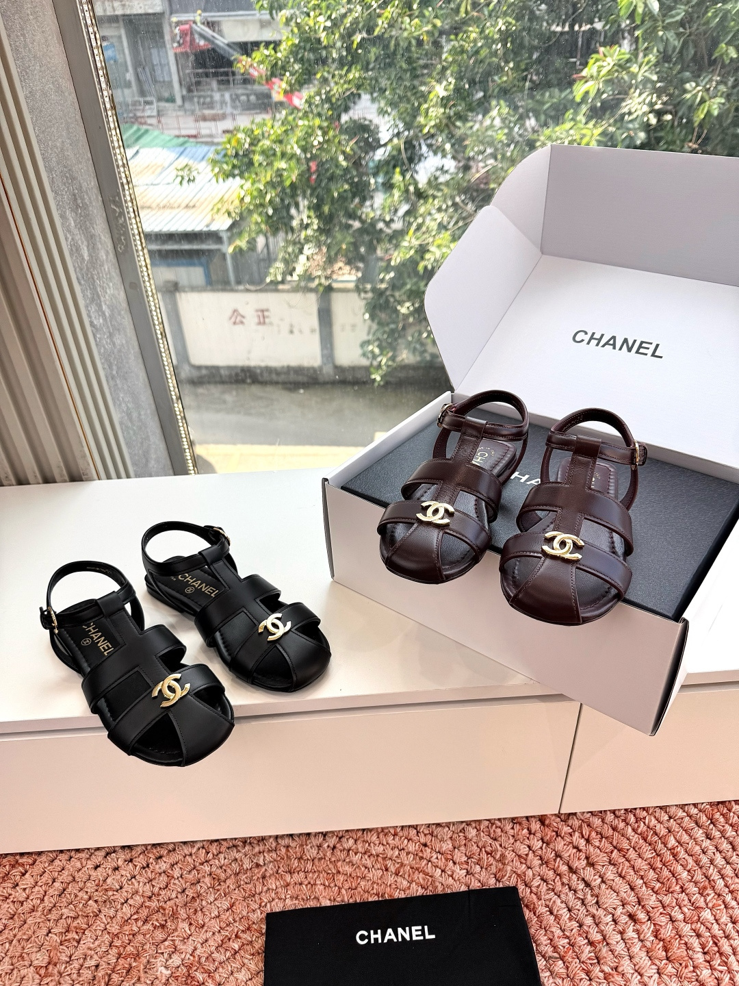 🌾G027代购级Chane*l 小香26ss 春夏罗马凉鞋猪笼鞋 超多明星网红种草 复古时髦前 品牌lo