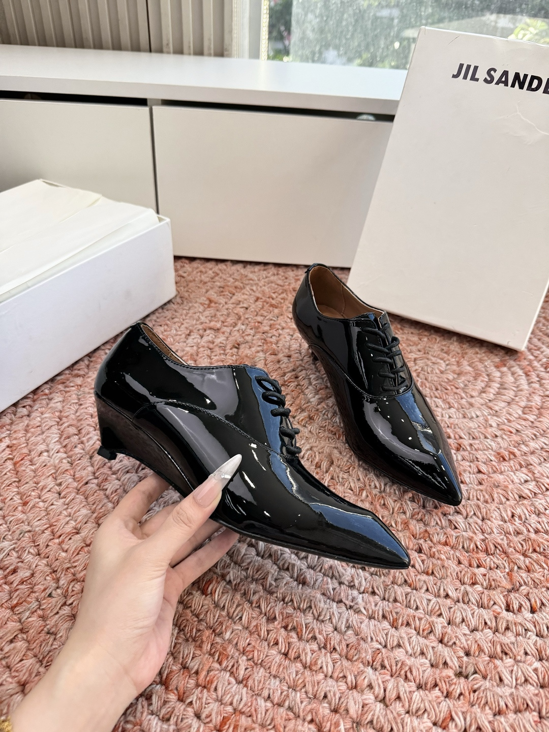 代购级 🌾G213Jil sander 吉尔桑达 新款穆勒 坡跟皮鞋极简主义炒鸡柔软舒适时髦精绝对不能错 代购级 🌾G213Jil sander 吉尔桑达 新款穆勒 坡跟皮鞋极简主义炒鸡柔软舒适时髦精绝对不能错