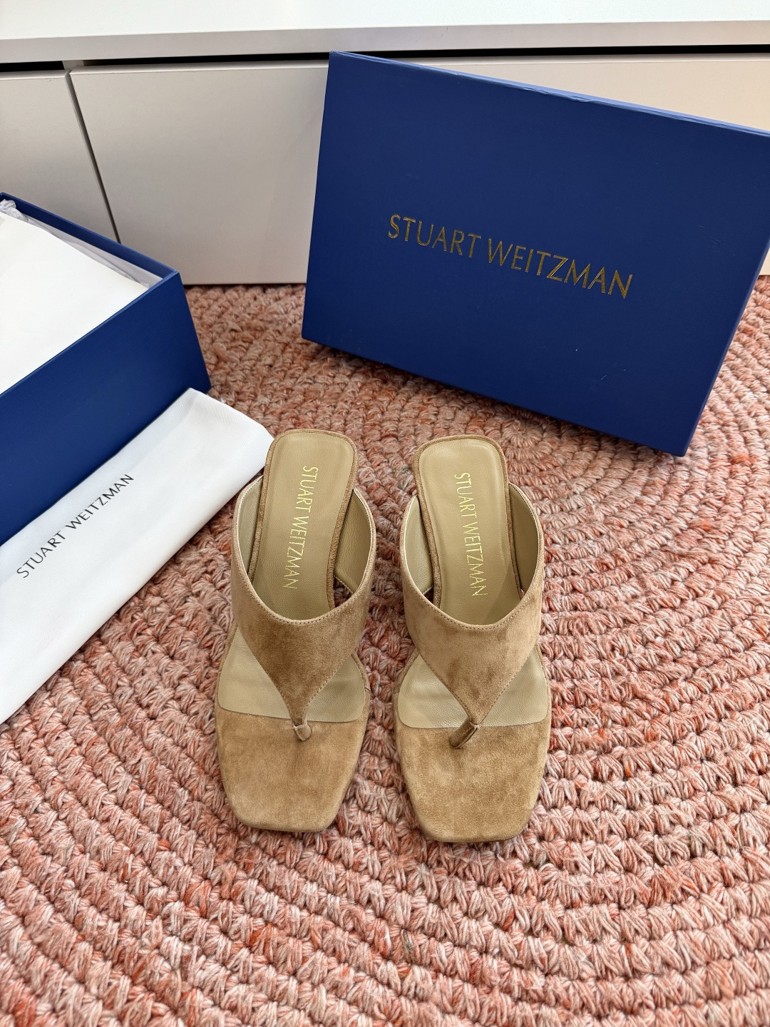 🌾G213顶级品质STUART WEITZMAN26春夏新品SW简易坡跟夹脚人字拖鞋｜慵懒贵气的夏日松弛