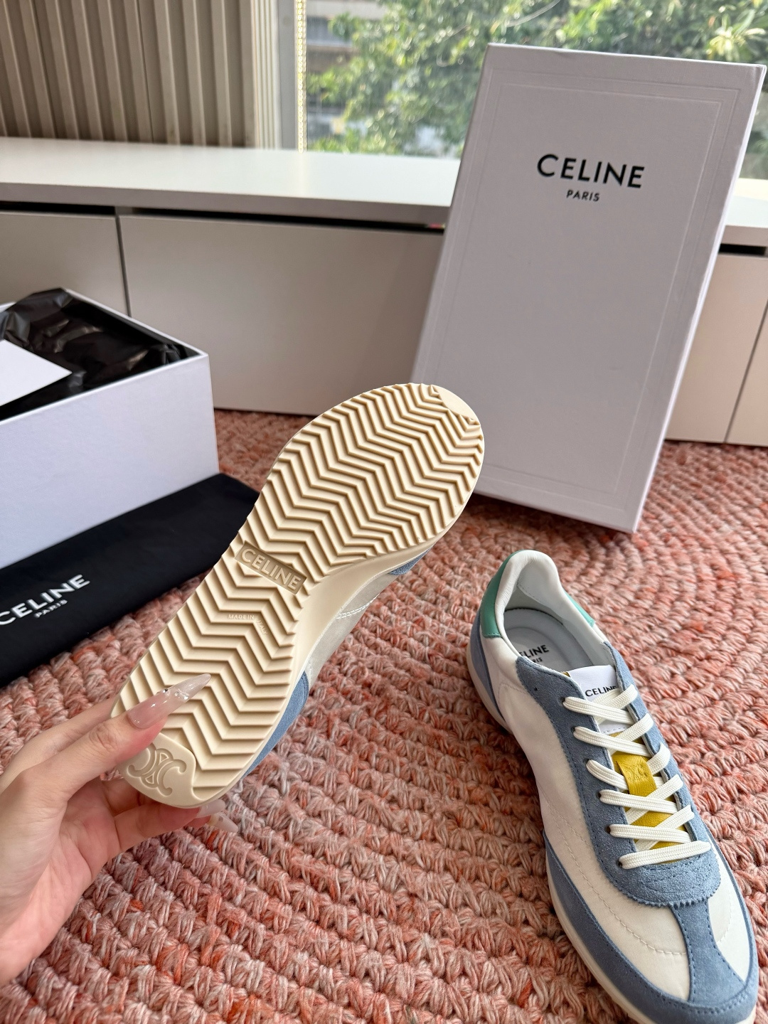🌾主打一个出货快品质好G08所见即所得代购级别CELINE｜赛琳思琳春夏最新款Racer系列 阿甘鞋 配