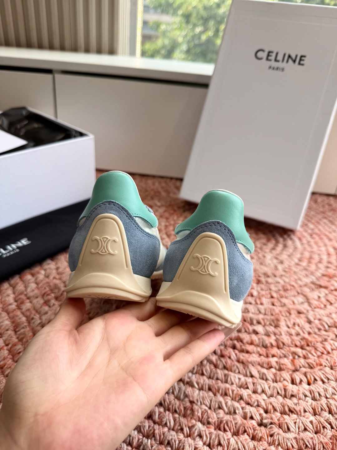 🌾主打一个出货快品质好G08所见即所得代购级别CELINE｜赛琳思琳春夏最新款Racer系列 阿甘鞋 配